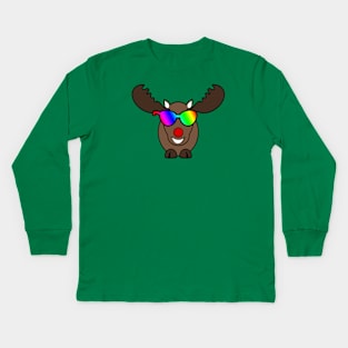 Cool Rudolph Kids Long Sleeve T-Shirt